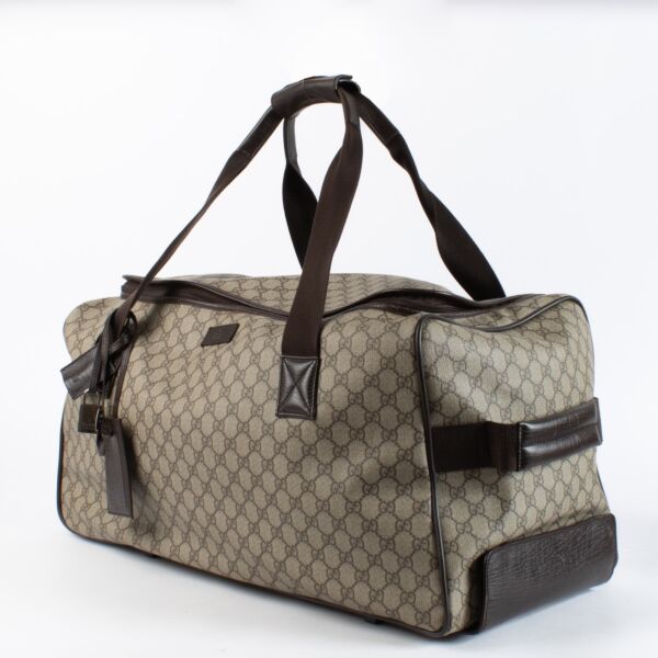 Gucci GG Supreme Trolley Travel Bag
