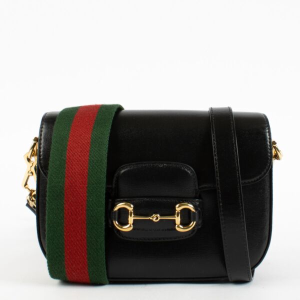 Gucci Black Horsebit 1955 Small Bag