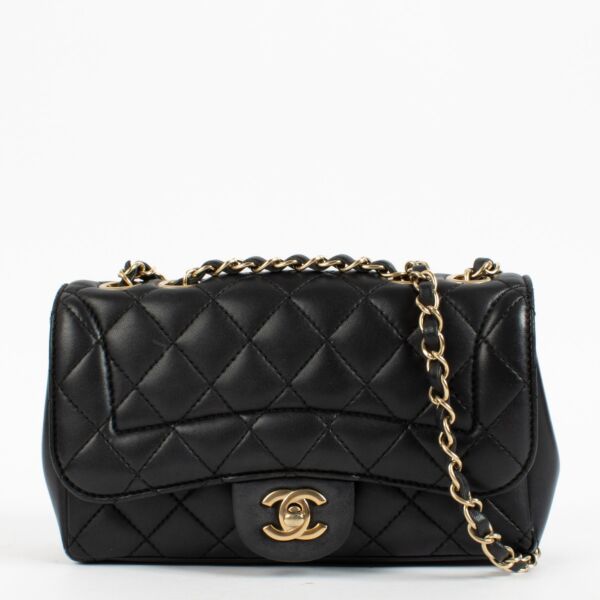 Chanel Black Lambskin Small Mademoiselle Chic Flap Bag