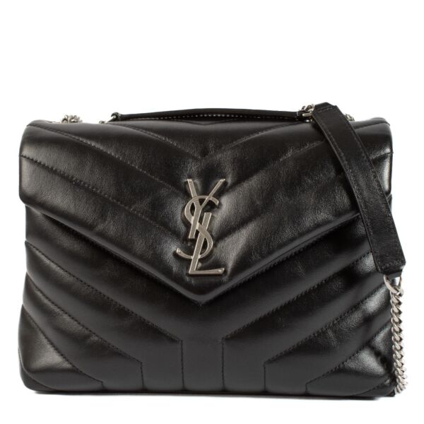 shop 100% authentic second hand Saint Laurent Black Matelassé Leather Small Loulou Bag on Labellov.com
