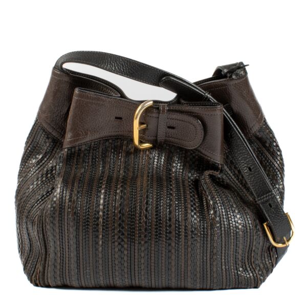 Delvaux Multicolor Toile De Cuir Bergerac Bag