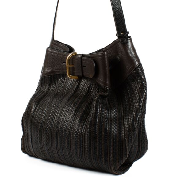Delvaux Multicolor Toile De Cuir Bergerac Bag