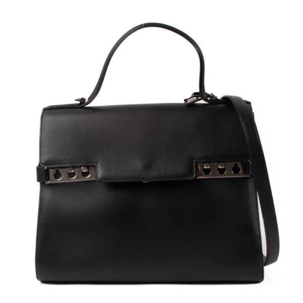 Delvaux Black Calf Souple Tempête GM