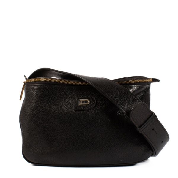 Delvaux Black Leather Evasion Belt Bag