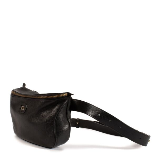 Delvaux Black Leather Evasion Belt Bag
