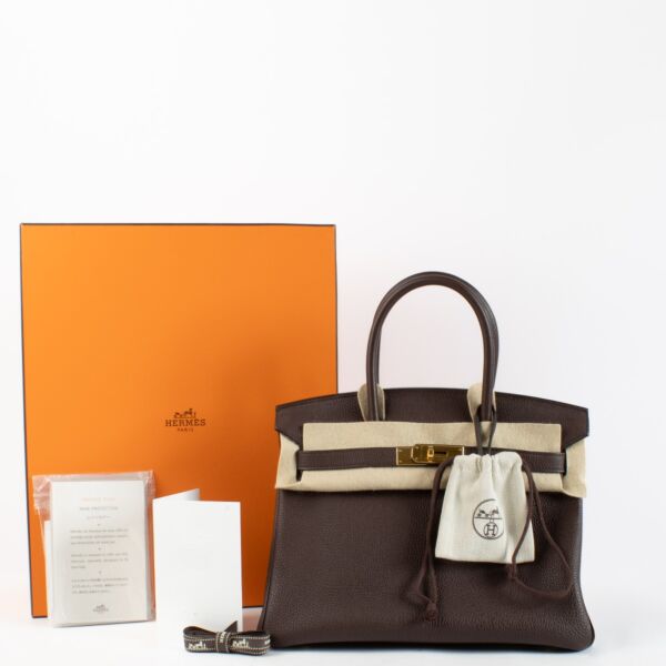 Hermès Birkin 30 Rouge Sellier Togo GHW