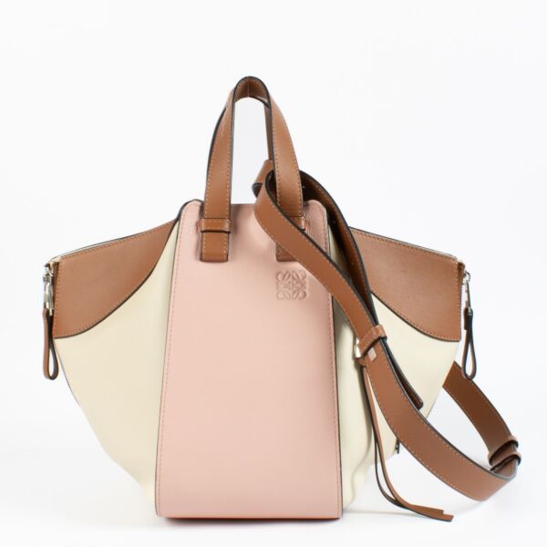 Loewe Pink Tri-Color Small Hammock Bag