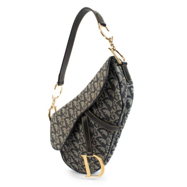 Christian Dior Vintage Oblique Saddle Bag 