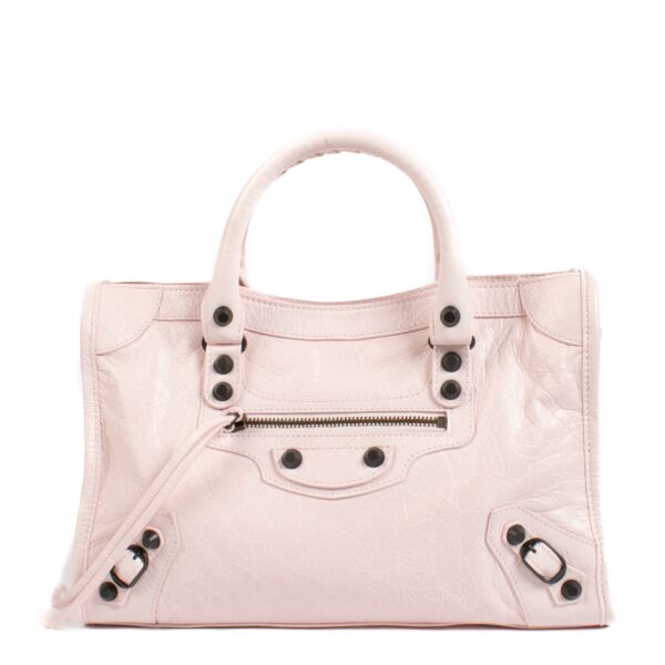 Balenciaga Le City Small Petal Pink Leather Bag