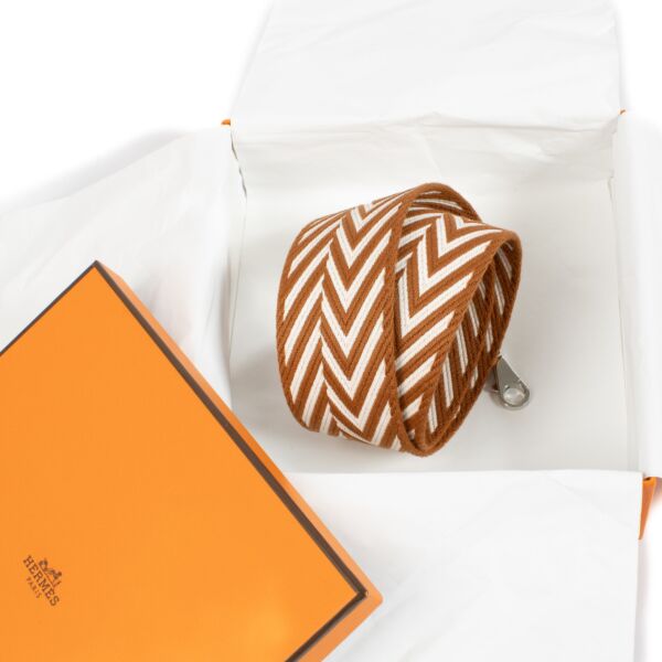 Hermès Gold Sangle ZigZag 50 mm Bag Strap