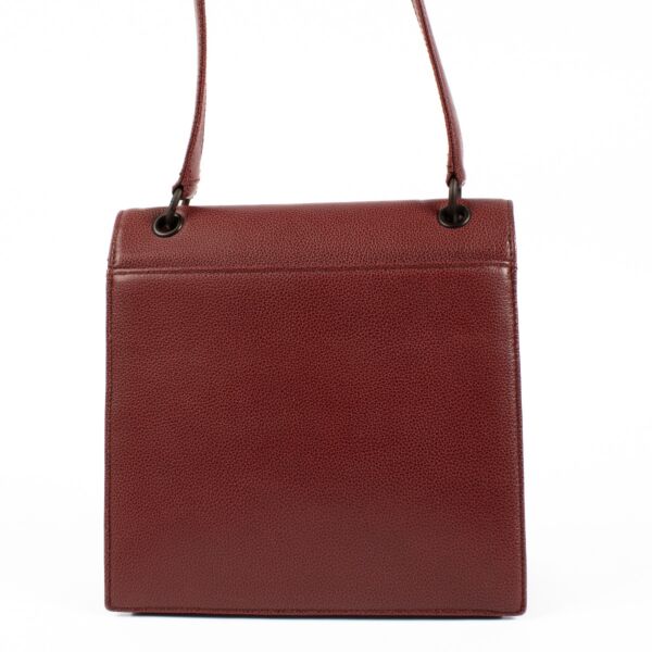 Chanel Burgundy Top Handle Bag