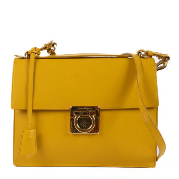 Salvatore Ferragamo Mustard Yellow Bag