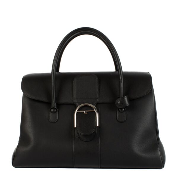 Delvaux Black Sellier Brillant Double Poignée Bag