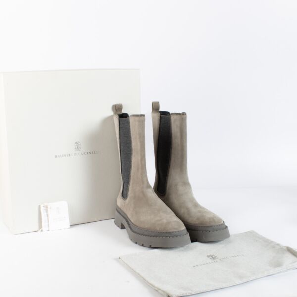 Brunello Cucinelli Suede Ankle Boot - Size 40,5
