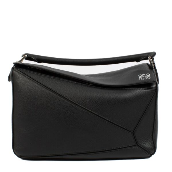 Loewe Black Classic Calf Medium Puzzle Bag
