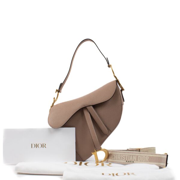 Christian Dior Blush Saddle Bag With Strap