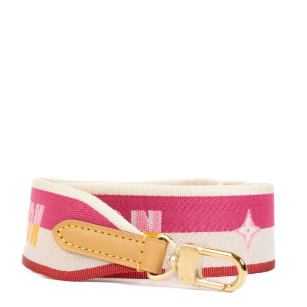 Louis Vuitton Pink Diane Satchel Bag Strap