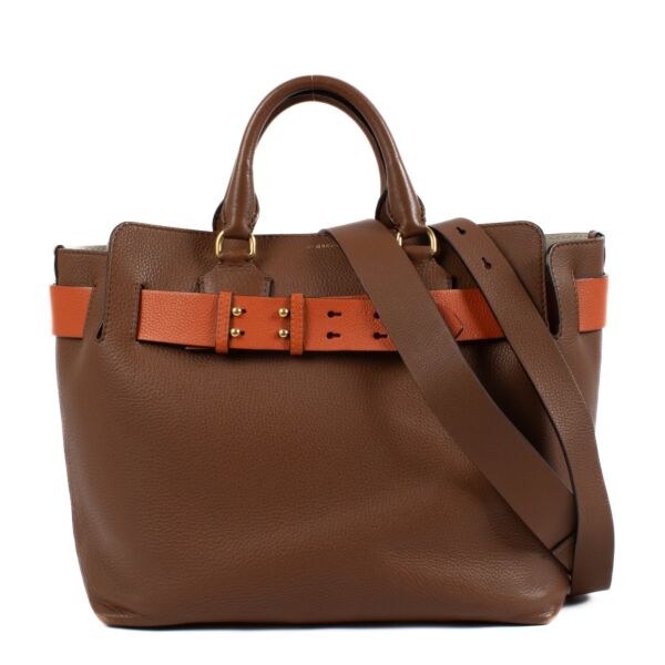 Burberry Camel Medium Marais Belt Tote Bag