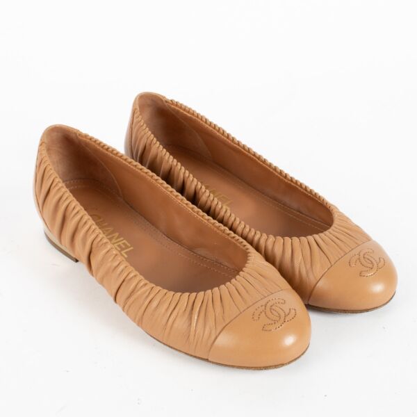 Chanel Pink Ballerina Flats - Size 37.5