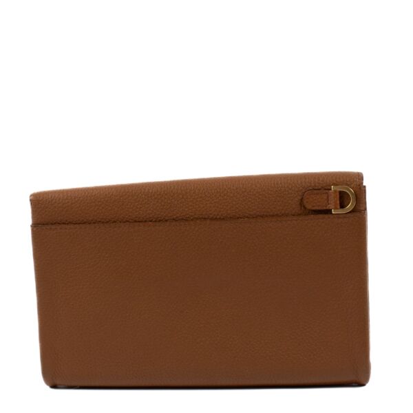 Delvaux Brown Leather Long Wallet