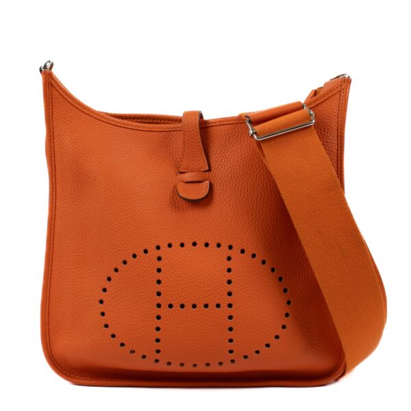 Hermès Evelyne III 29 Feu Taurillon Clemence PHW