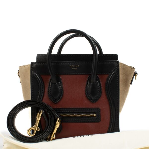 Celine Tri-color Nano Luggage Bag