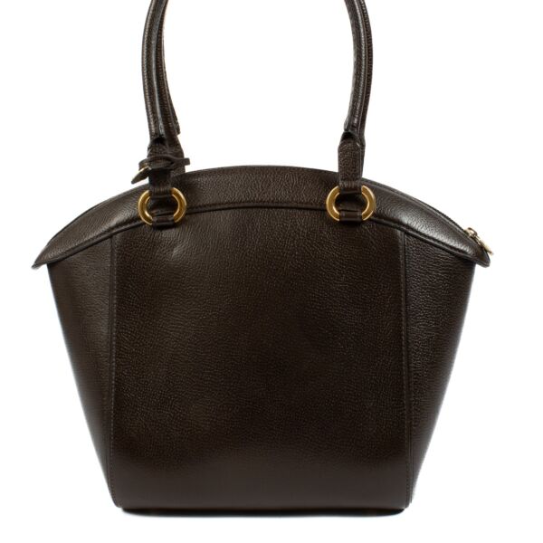authentic pre loved Delvaux Brown Charme bag on Labellov.com