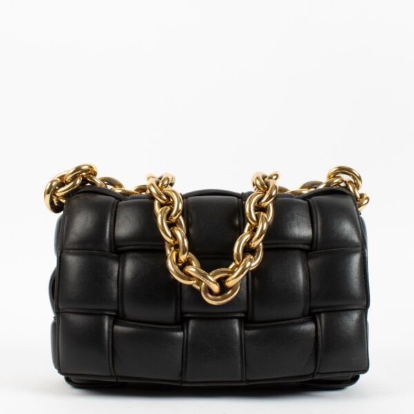 LL15233 Bottega Veneta Black Cassete Bag