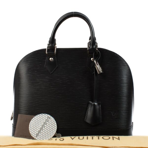 Louis Vuitton Black Epi Leather Alma PM