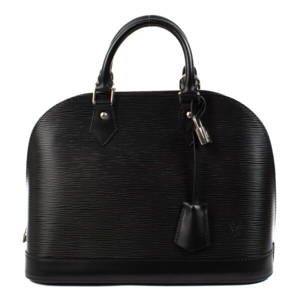 shop 100% authentic second hand Louis Vuitton Black Epi Leather Alma PM on Labellov.com