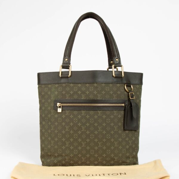 Louis Vuitton Khaki Monogram Mini Lin Lucille GM Bag