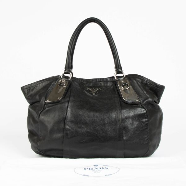 Prada Black Leather Tote bag