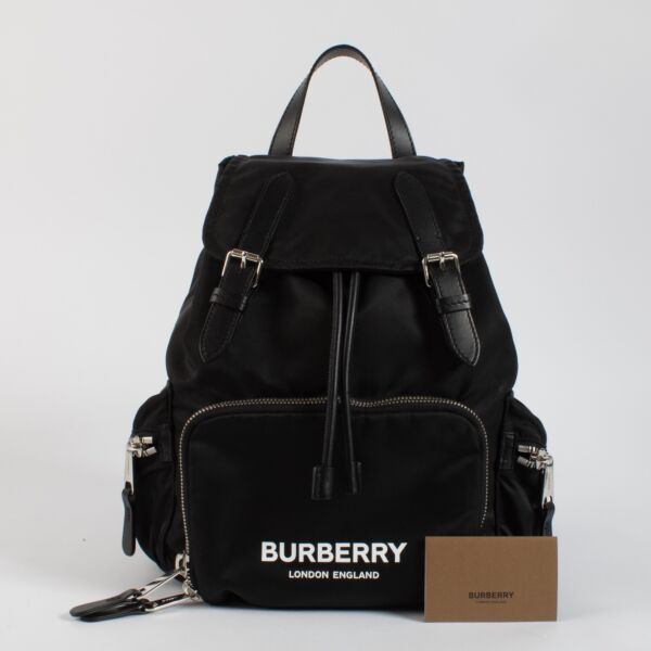 Burberry Black Nylon Backpack