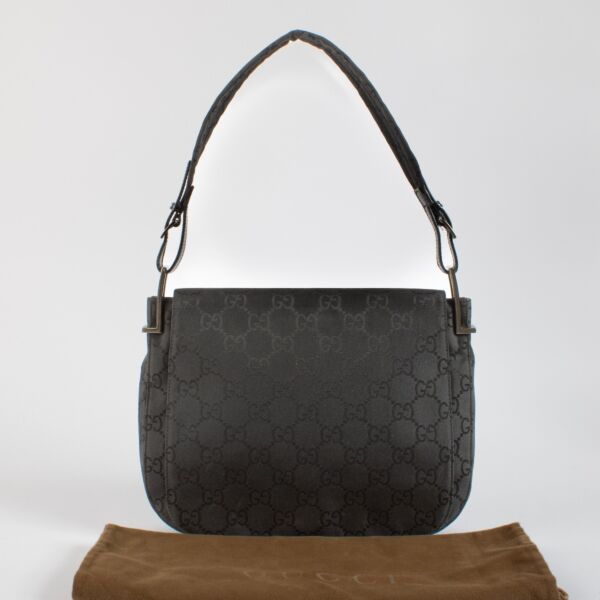 Gucci Black GG Nylon Bag