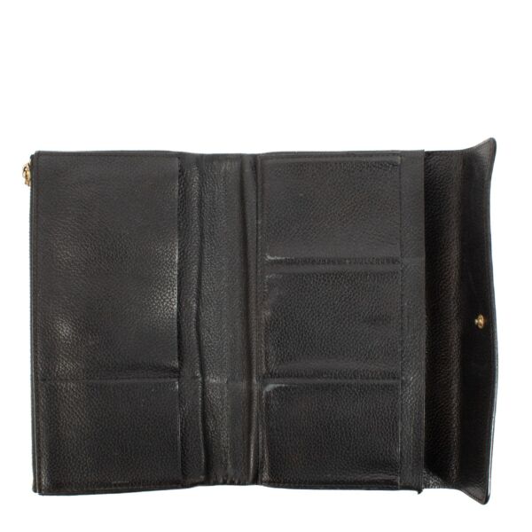 Delvaux Black Loto Wallet