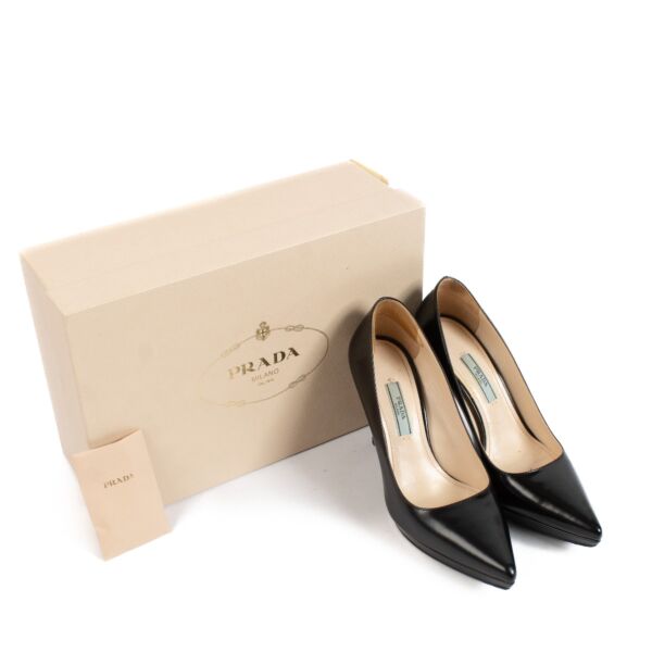 Prada Black Heels - size 36 1/2