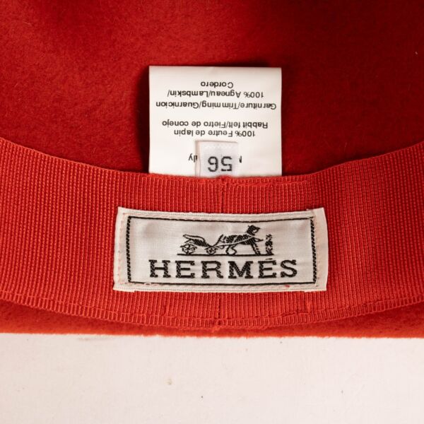 Hermès Red Hat - Size 56
