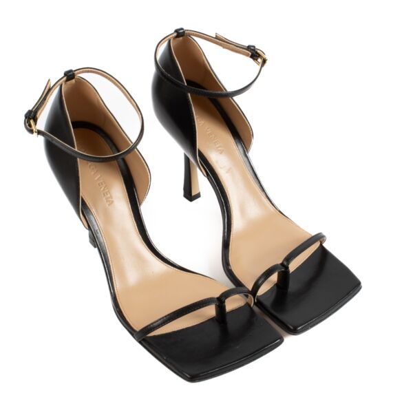 Bottega Veneta Black Sandal Heels - size 37