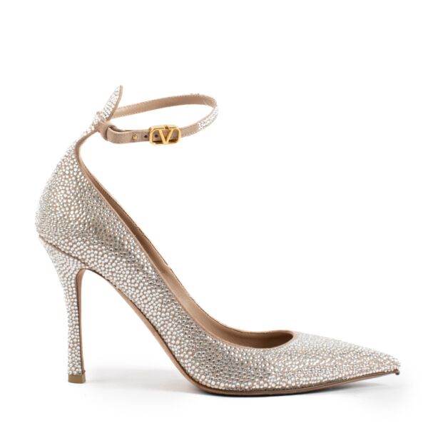 Valentino Garavani Tan-Go Crystal Heels