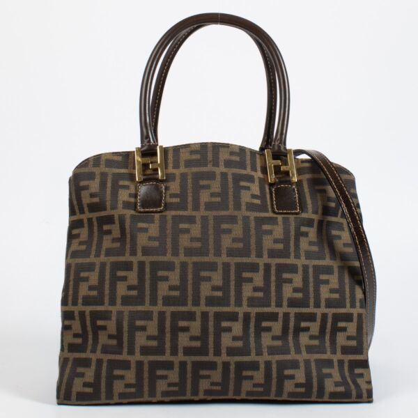 authentic preloved Fendi FF Zucca Handbag on Labellov.com