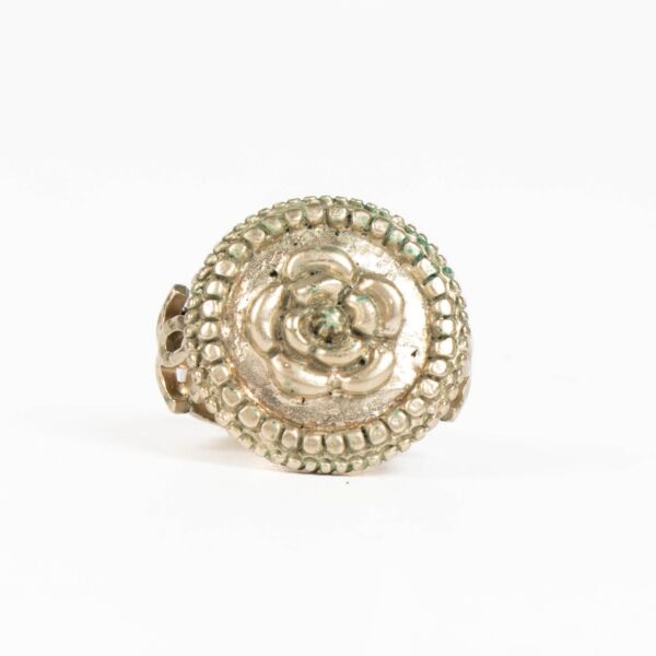 Shop this 100% authentic Chanel 14P Gold Camellia Ring at Labellov.com
