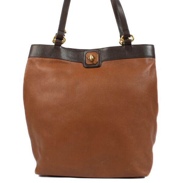 buy 100% authentic pre loved Delvaux Brown Shoulder Bag on Labellov.com 