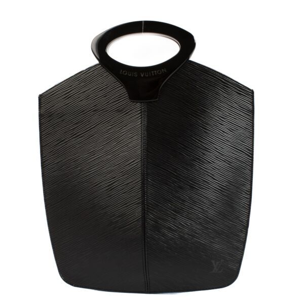 buy 100% authentic pre loved Louis Vuitton Black Demi Lune Top Handle Bag on Labellov.com 
