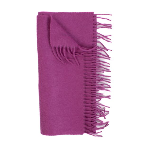 shop 100% authentic second hand Hermès Purple Cashmere Scarf on Labellov.com