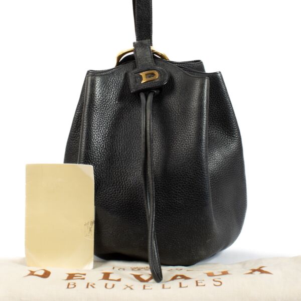 Delvaux Black Rose Des Vents Bucket Bag