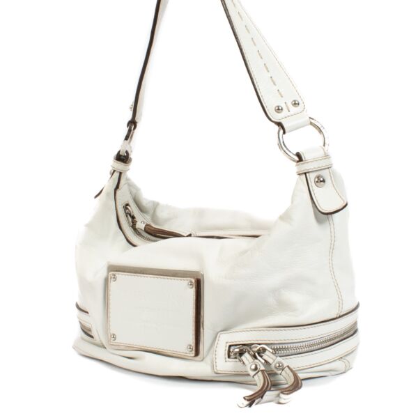 Dolce & Gabbana White Leather Shoulder Bag