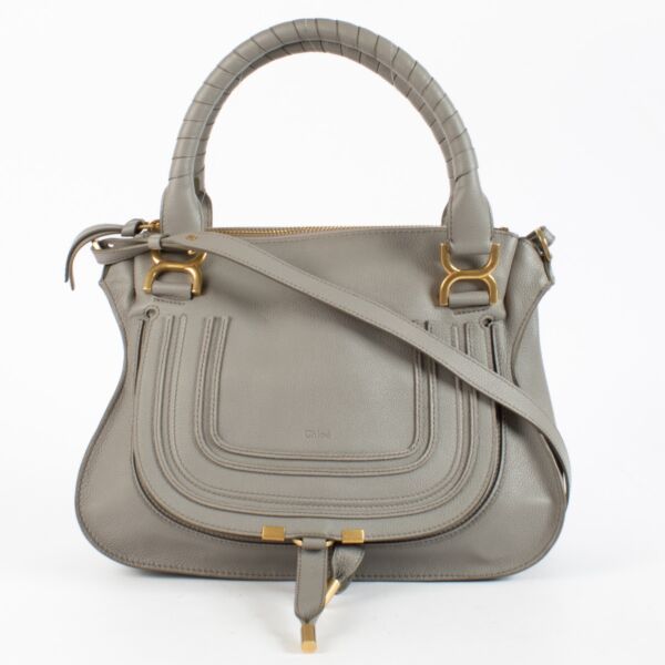 shop 100% authentic second hand Chloé Grey Marcie Medium Bag on Labellov.com