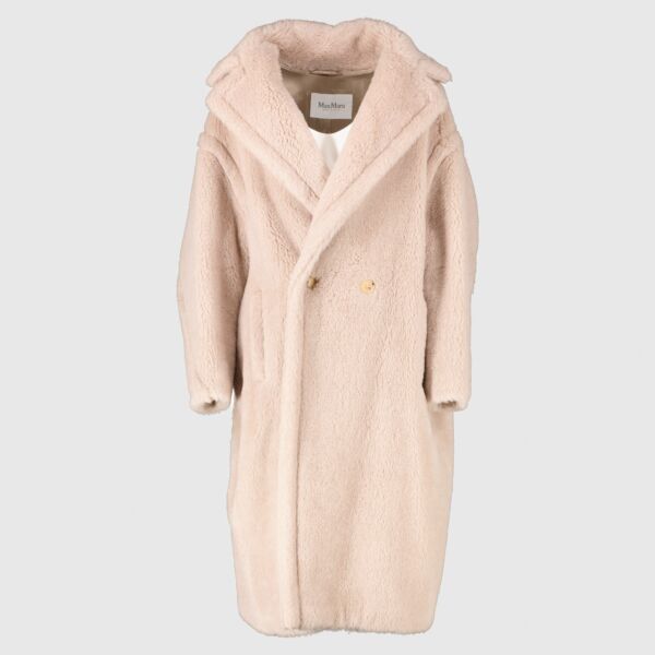 Max Mara Beige Tedgirl Teddy Coat - size M