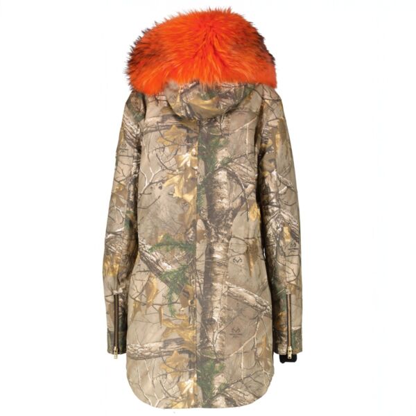 Moose Knuckles Camo/Fur Lac La Biche Parka Jacket - Size M