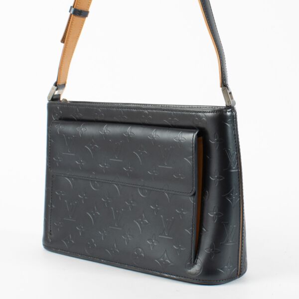 Louis Vuitton Blue Monogram Mat Alston Bag